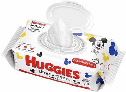 Huggies Simply Clean Fragrance- Baby Wipes Soft Pack, 64 Sheets -- 64 C