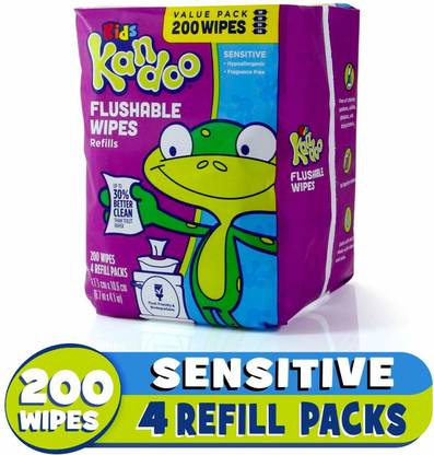 Pampers Kandoo Flushable Sensitive Wipes (200 Sheets) [Cat_5609]