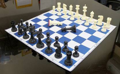 Quinergys Tournament Chess_Foldable Chess Game with Solid Plastic Pieces - Type-S Strategy & War Board Game