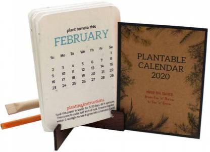 DOWN2EARTH D2E CSLENDER 2020 Table Calendar