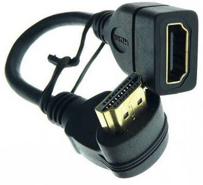 techut HDMI Cable 0.3 m Right angle L type 90 degree hdmi male to female extension
