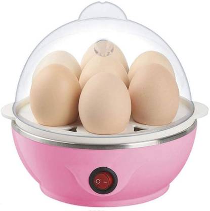 Lehza Plastic 7 Egg Boiler Home Machine with Tray- EGG BOILER Solid Mini Electric 7 Egg Poacher Heavy Steamer Cooker Boiler Fryer Egg Cooker