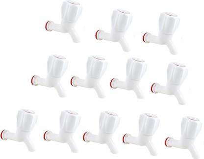 Supreme Bazaar BCS12 PVC Plastic Bib Cock Standard Size 1/2"(13 mm)- For Hot & Cold Water Bib Tap Bib Tap Faucet