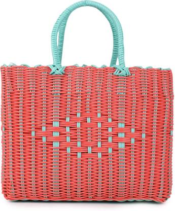 chumbak Caring Snacks Lunch Bag - Red Polypropylene Fruit & Vegetable Basket
