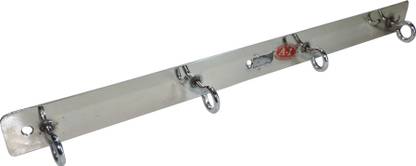 Epraiser A1-71C Rassi Hanger Stainless Steel Chrome Plated Classic Rassi Hooks rail or Khunti Patti Hook Rail 4
