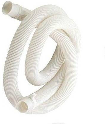 NEW WARE 3 Meter Washing machine Outlet pipe Drain Corrugated Plastic Outlet/Drain/Extension Hose Suitable for All Fully/Semi Automatic Washing Machines Outlet (Length: 3 Meter, White) Hose Pipe