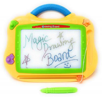 FIDDLERZ Magic Drawing Board 2 in 1 Sketch Pad Writing Painting Craft Art Child