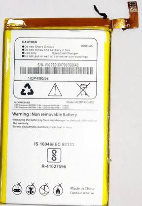 DSELL Mobile Battery For  Micromax Canvas 6 (E485)