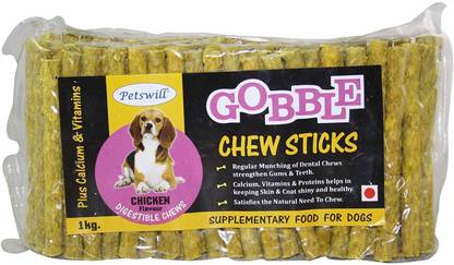 Petswill Chicken Flavor Dry Munchy Chew Stick Dog Food (1 kg Chicken Dog Chew