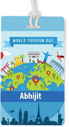 Apur Abhijit World Tourism Day Luggage Tag