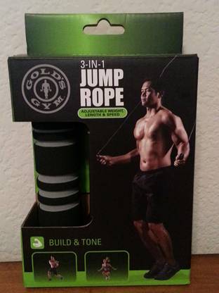 Golds Gym Gold'S Gym Weighted Adjustible 3-In-1 Jump Rope [Cat_84149] Freestyle Skipping Rope