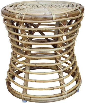 Chennai Chairs Rattan Designer Round Multi-Purpose Cane Moda/Stool/Chair Living & Bedroom Stool