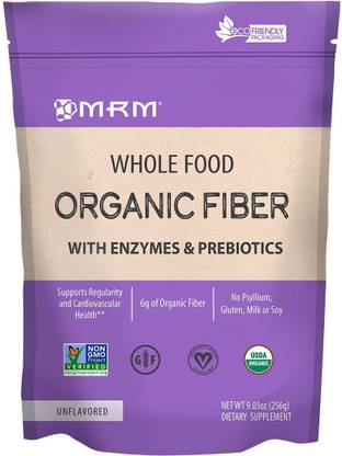 MRM Organic Fiber with Enzymes and Prebiotics, Unflavored, 9.3 oz (256 g)