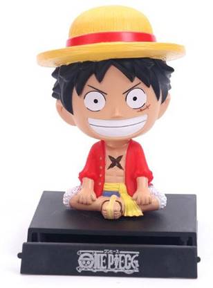 PA08Prise Anime One Piece Luffy Bobble Head with Stand & Mobile Holder