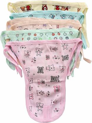 Fareto INFANT SINGLE LAYER HOSIERY NAPPY(LANGOTS) COMBO OF 12(0-3 MONTHS)