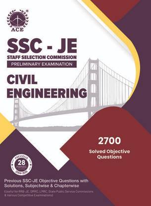 SSC - JE Preliminary Examination Civil Engineering Previous SSC - JE Objective Questions with Solutions, Subject wise & Chapter wise