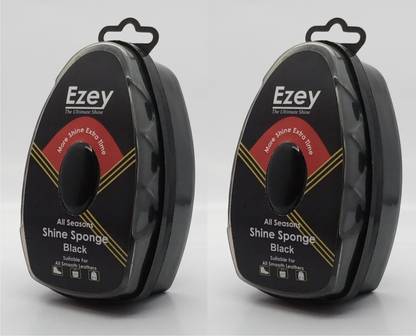 Ezey Shine Sponge (Black)-Pack of 2 Pcs Shiner
