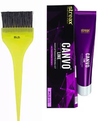 Streax pro hair straightener cream mild includes silicon solvents clearance