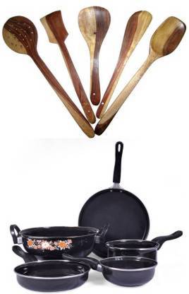 ArohiStore Induction Bottom Non-Stick Coated Cookware Set