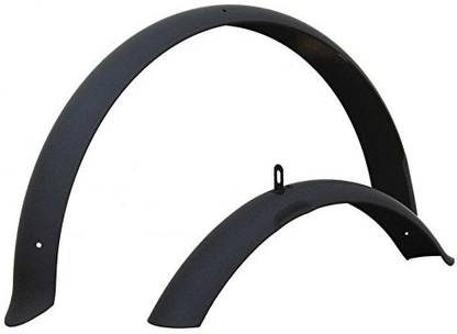 Firmstrong Beach Cruiser Bicycle Fender Set, Front/Rear, Matte Black Clip-on Front & Rear Fender