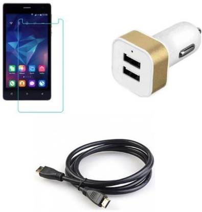 Mudshi Screen Protector Accessory Combo for Celkon Millennia Q599 Ufeel