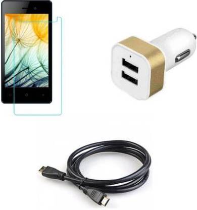 Mudshi Screen Protector Accessory Combo for Lava A1