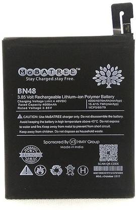 Mobatree Mobile Battery For Xiaomi Redmi Note 6 Pro Xiaomi Bn 48 Xiaomi Redmi Note 6 Pro Xiaomi Bn 48 Price In India Buy Mobatree Mobile Battery