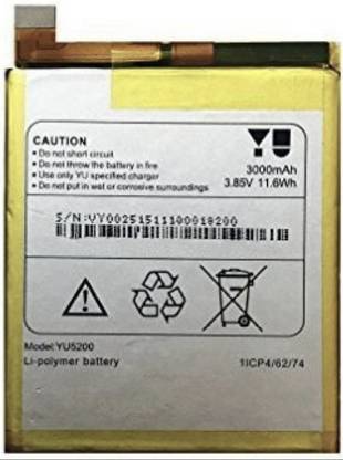 MM Elite Mobile Battery For  Micromax YU Yureka S YU55200 3000 mAh