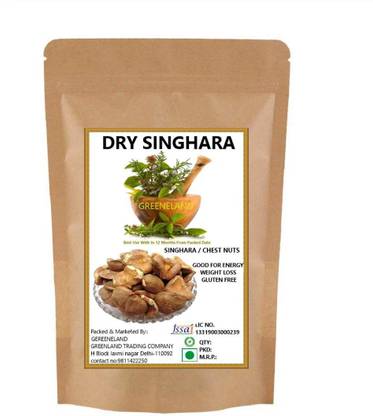 GREENELAND DRY SINGHARA / CHESTNUTS / WATER CHEST NUT ( 100 GM ) Chestnuts