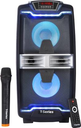T-Series Portable Wireless Bluetooth & USB 60W Speaker with Mic (Black 2.0 Channel) TR-S66 Outdoor PA System