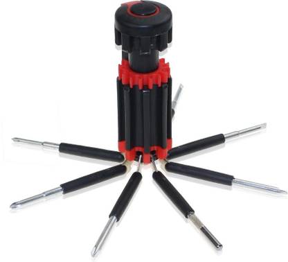Aryshaa Genuine Quality 8 In 1 Multi Screwdriver With LED Portable Torch Combination Screwdriver Set