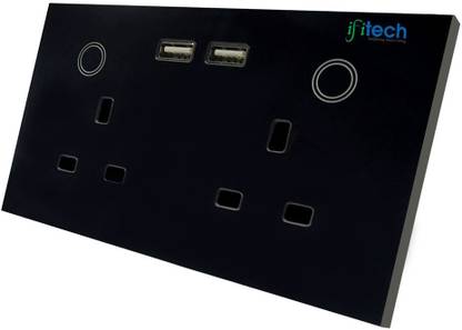 IFITech Smart Home Automation wifi 2 Smart Plug sockets with Double USB output- APP Control from anywhere Smart Plug
