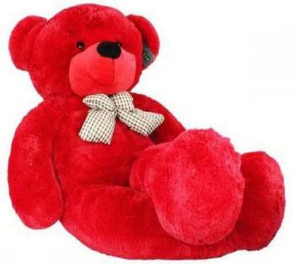 Giftee 3 Feet Red Imported Teddy Bear High Quality Huggable Birthday Gifts/Special - 92 cm (RED)  - 90 cm