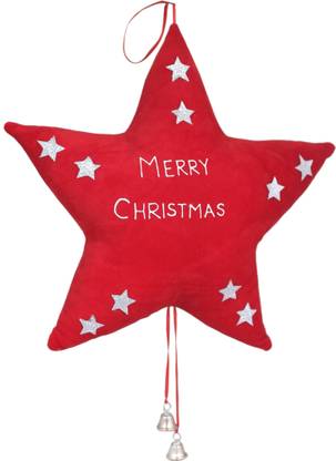 Tickles Merry Christmas Red Star with Bell Soft Toy Goft For Christmas  - 30 cm