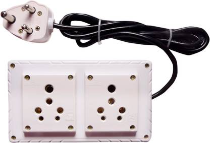 RUHAILA TWO 15 AMP FIVE PIN SOCKET EXTENSION BOX WITH 2 METER LONG HEAVY WIRE WITH 15 AMP PLUG 2  Socket Extension Boards