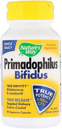 Nature's Way Primadophilus, Bifidus, For Adults, 5 Billion CFU