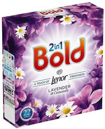 Lenor Bold 2 In 1 Washing Powder Lavender And Camomile, 22 Washes, 1.4 Kg Detergent Powder (Lavender and Camomile)