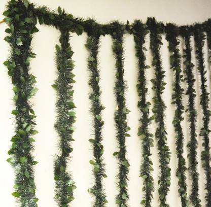 ME&YOU Decorative Christmas Tinsel Garland for Tree Decoration, Home Decoration, Wedding & Party Decoration ( 6.5 feet) Garlands Pack of 10