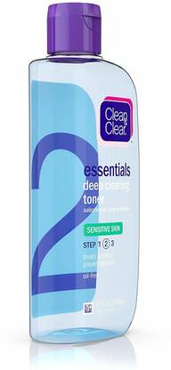 Clean & Clear Deep Cleaning Astringent for Sensitive Skin, 8 Fluid Ounce (Pack of 1) Face Wash