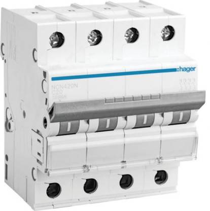 Hager 20 AMP 4 POLE 20 AMP 4 POLE MCB