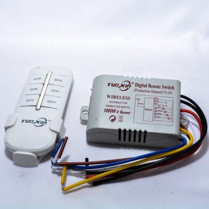 MAKER AND HACKER 4 Way Channel RF Wireless Remote Control Switch Transmitter Receiver 220V AC Electronic Components Electronic Hobby Kit