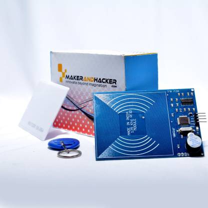 MAKER AND HACKER 125Khz RFID Reader wih 1 RFID Keychain + 1 RFID Card Micro Controller Board Electronic Hobby Kit