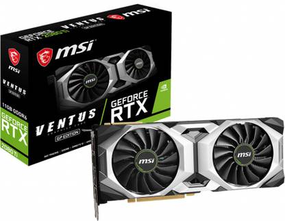 MSI GeForce RTX 2080 Ti VENTUS GP GDDR6 11 GB NVIDIA Chipset 352 bit 1545 MHz Graphics Card