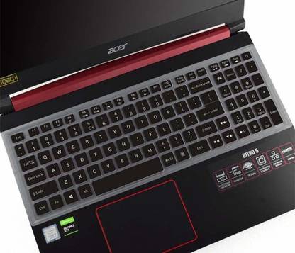 iFyx Black Cover 2019 Acer Nitro 5 AN517-51 Keyboard Skin