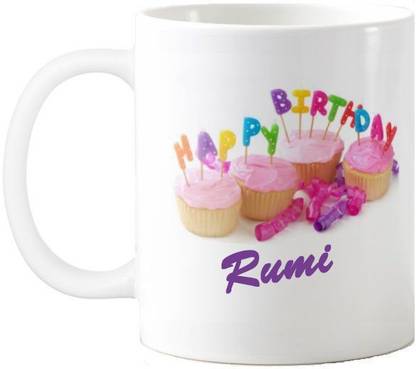 Exoctic Silver Rumi Happy Birthday Quotes 74 Ceramic Coffee Mug