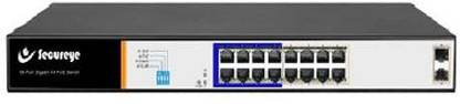 SECUREYE S-16GE-2UG-LD-AI-VLAN 16 Ports 1000 Mbps Unmanaged Network Switch