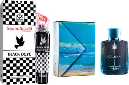Scento Smello Black Dave 50ml - Ocean 100ml Eau de Parfum  -  150 ml