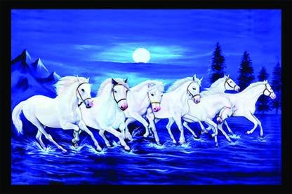 Seven Horse Running At Sunrise Fine Art Print