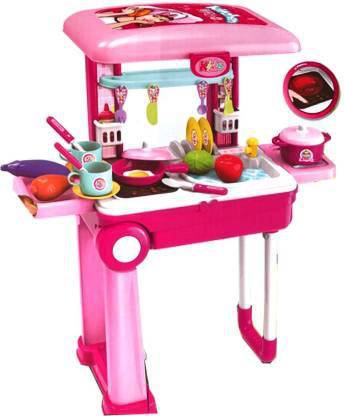 BN ENTERPRISE Little Chef Set - Pink kitchen set