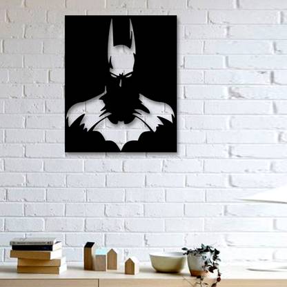 SohamCreations Soh_3D Wall Art BATMAN WALL DECOR 11(Black)